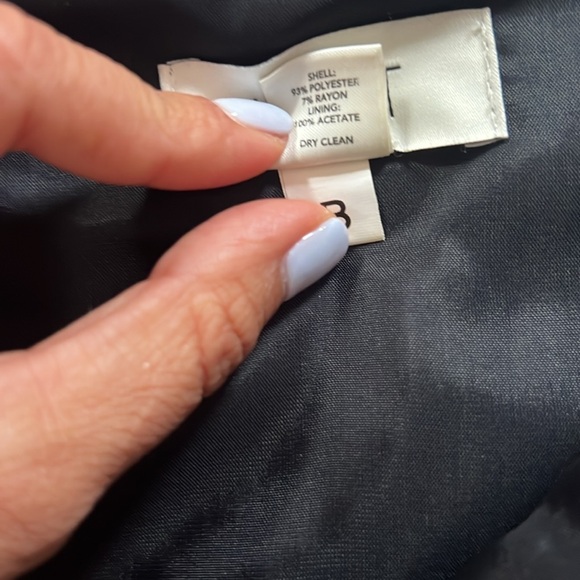 Loft size 2, sparkly beige and black (furry) lace patterned strapless dress - Picture 4 of 5